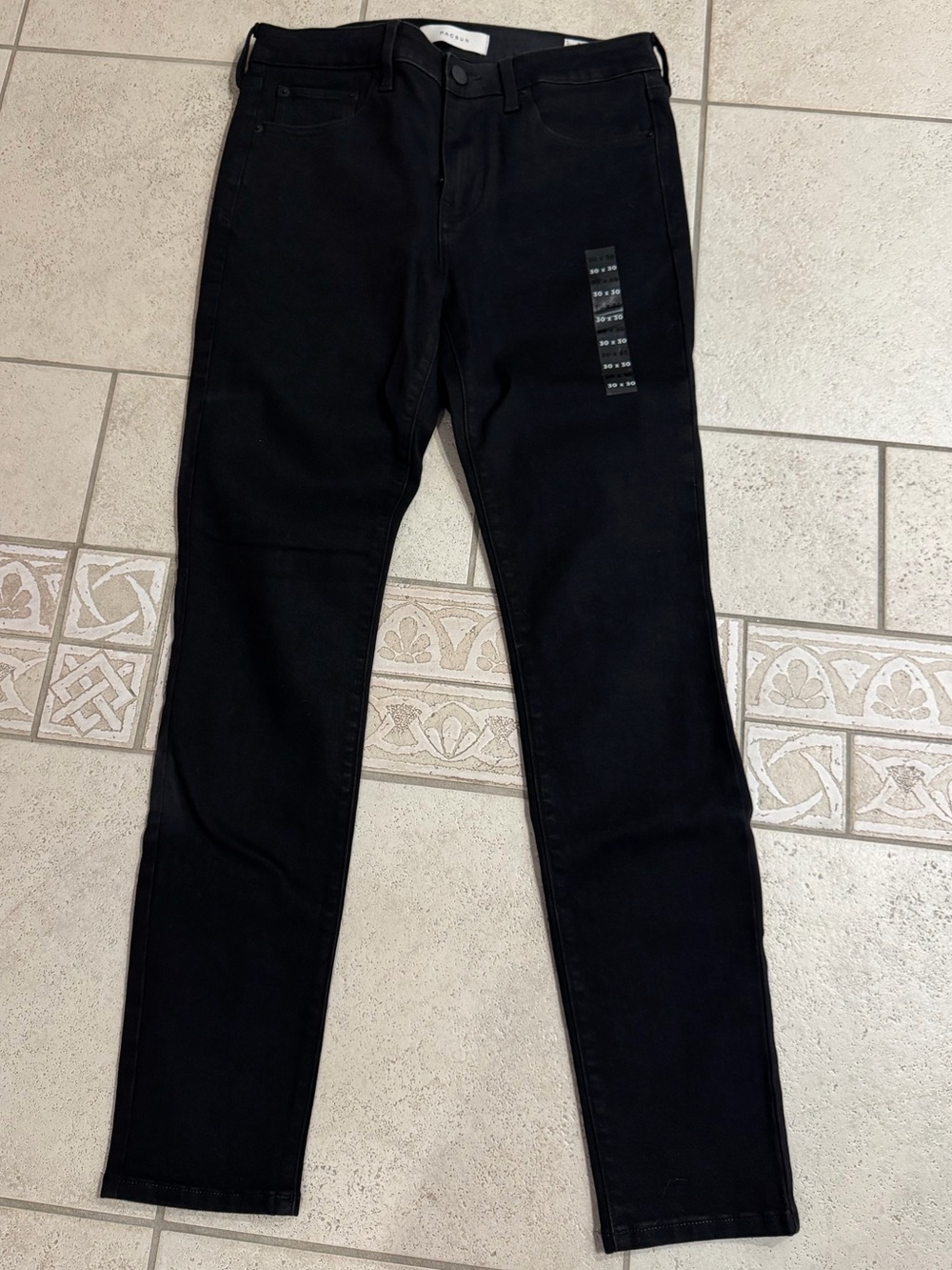 NEW Pacsun Black Stacked Skinny Jeans - 30x30